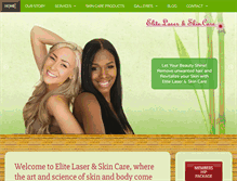 Tablet Screenshot of elitelaserandskincare.com